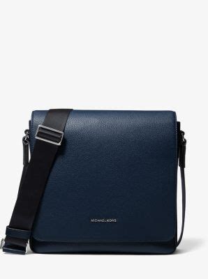 michael kors mens cooper pebbled leather messenger bag|Michael Kors pebble leather handbags.